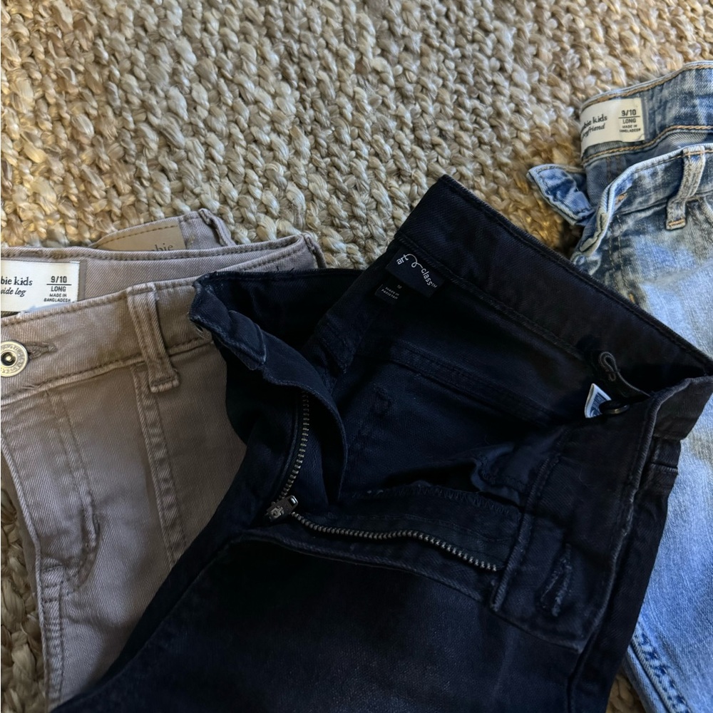 Abercrombie jeans 9/10 long x2 art class black 10